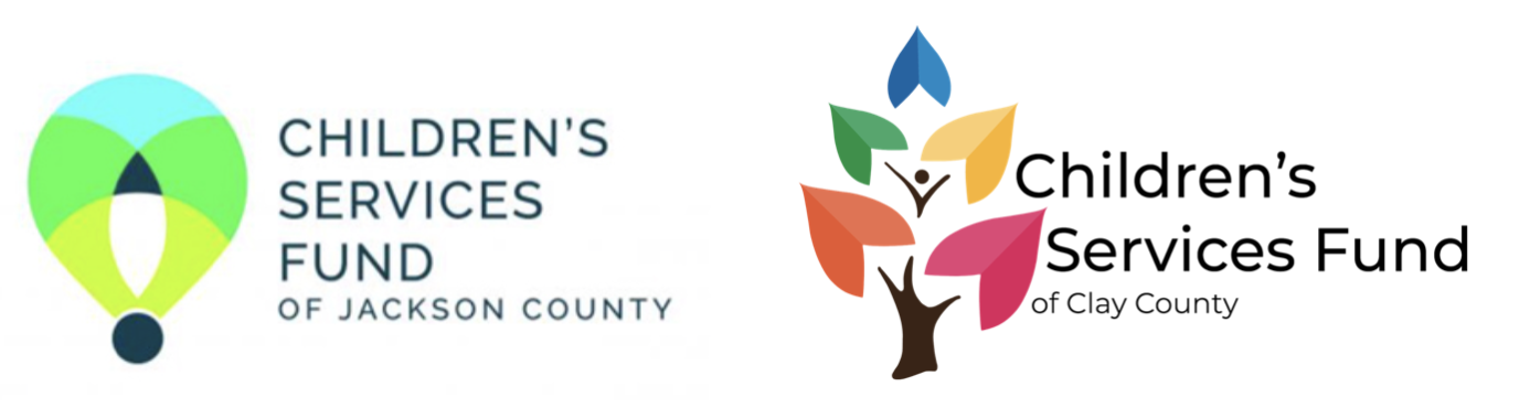 Children's Services Fund of Jackson County and Children's Services Fund of Clay County logos