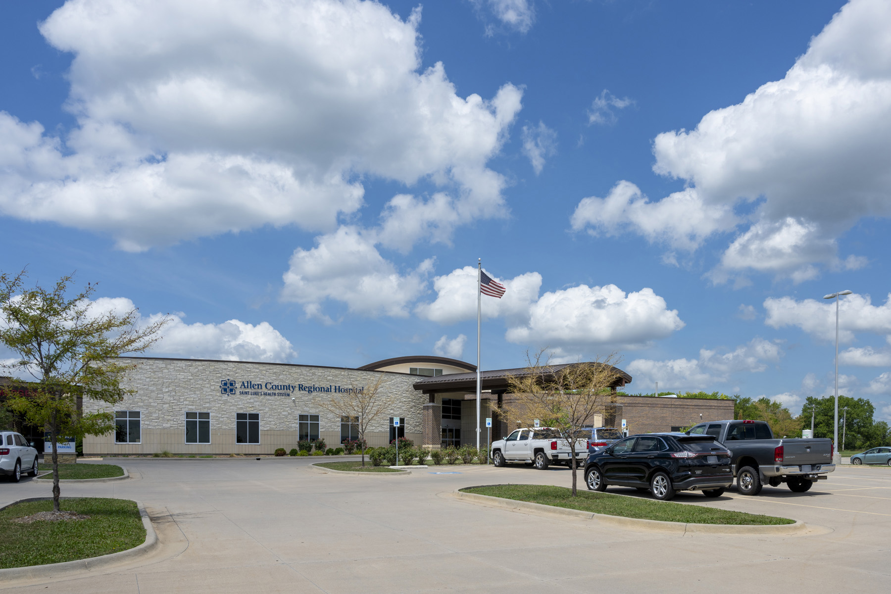 Allen County Regional Hospital building and parking lot