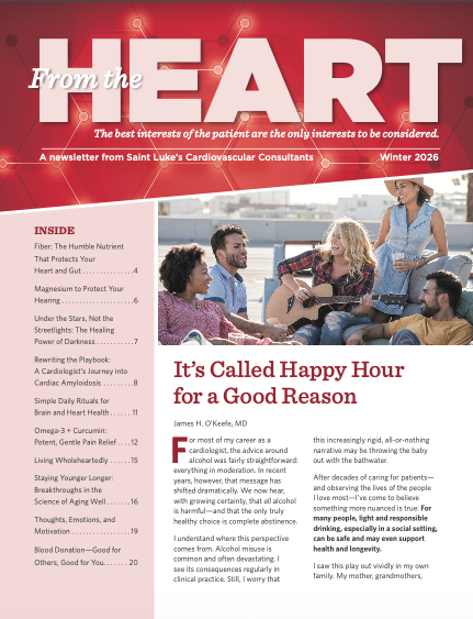 The cover image of the 'From the Heart' newsletter.