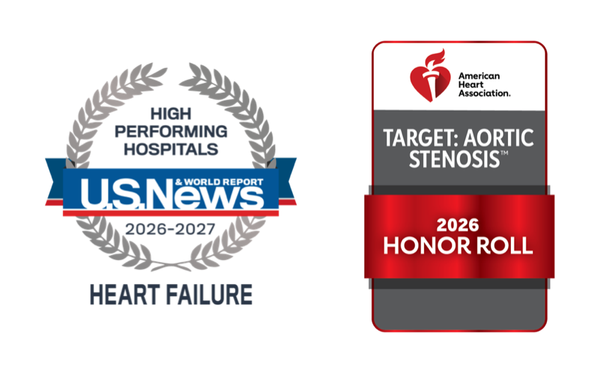 Awards by US News and World Report and the American Heart Associations