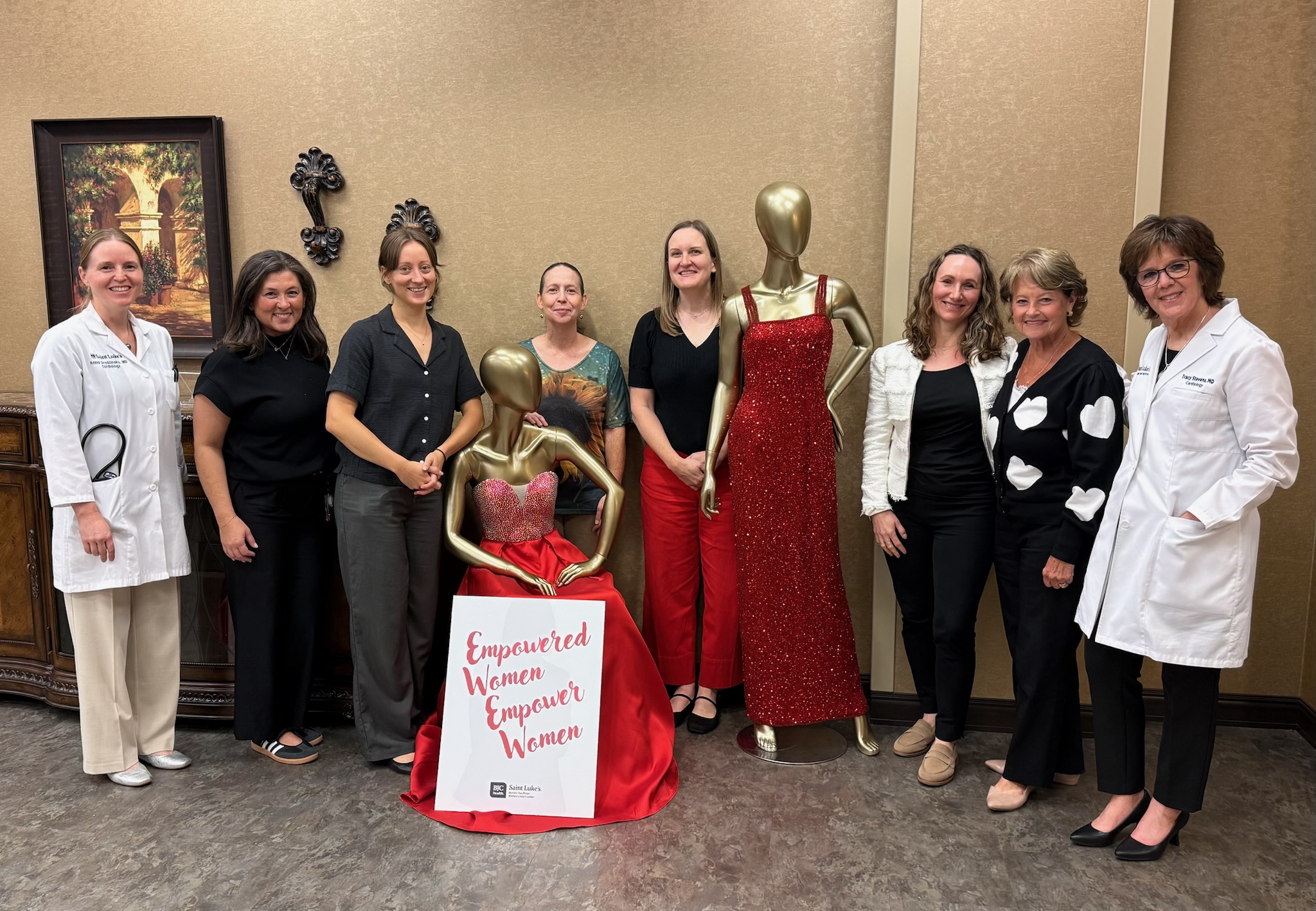 Group photo of staff at Women's Heart Center