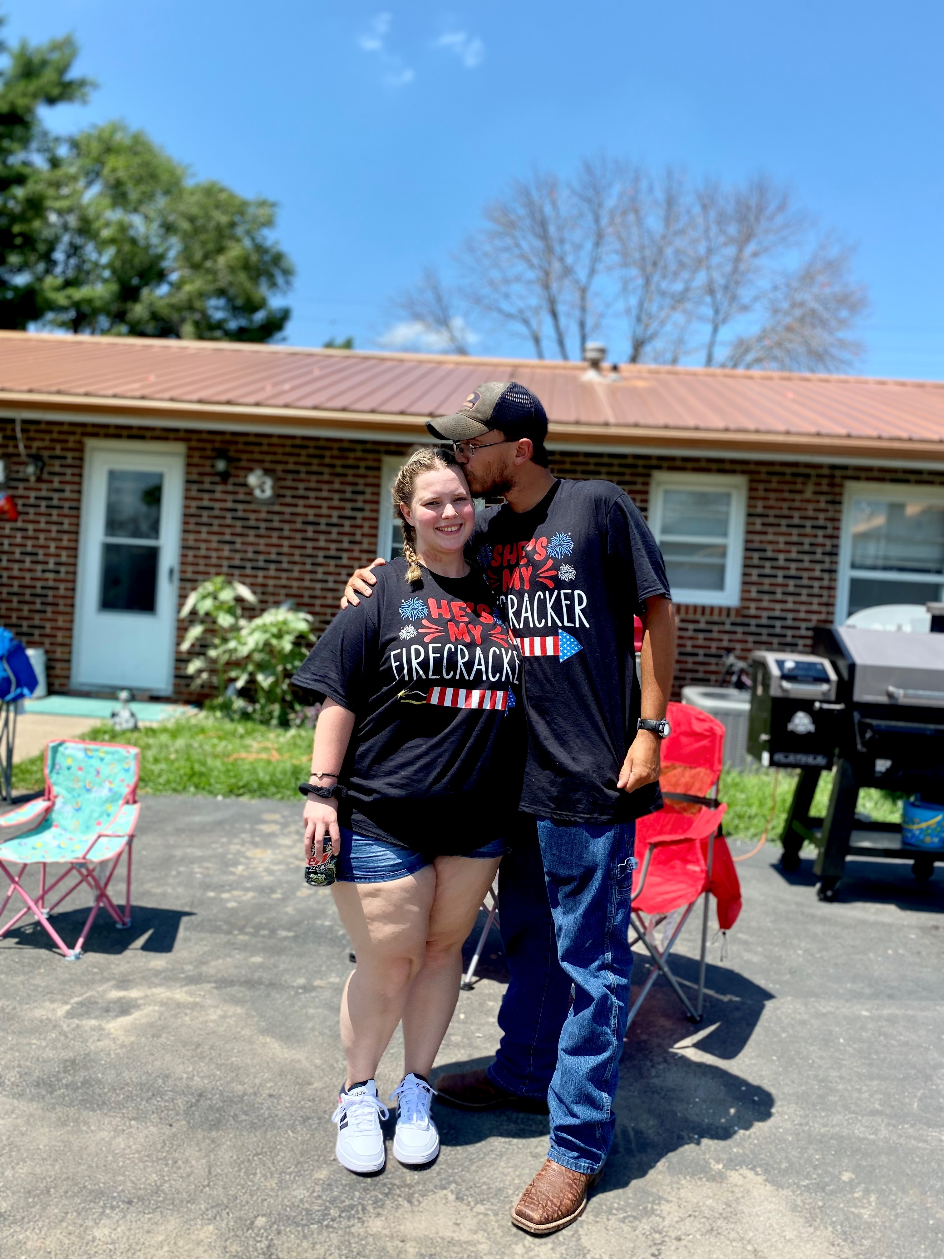 A before photo of Carrie before weight loss journey