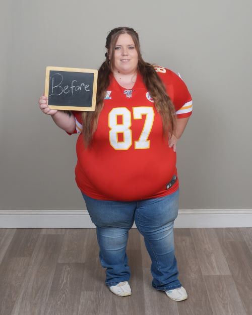 Patricia before her bypass surgery. 