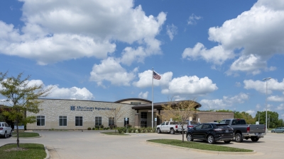 Allen County Regional Hospital building and parking lot