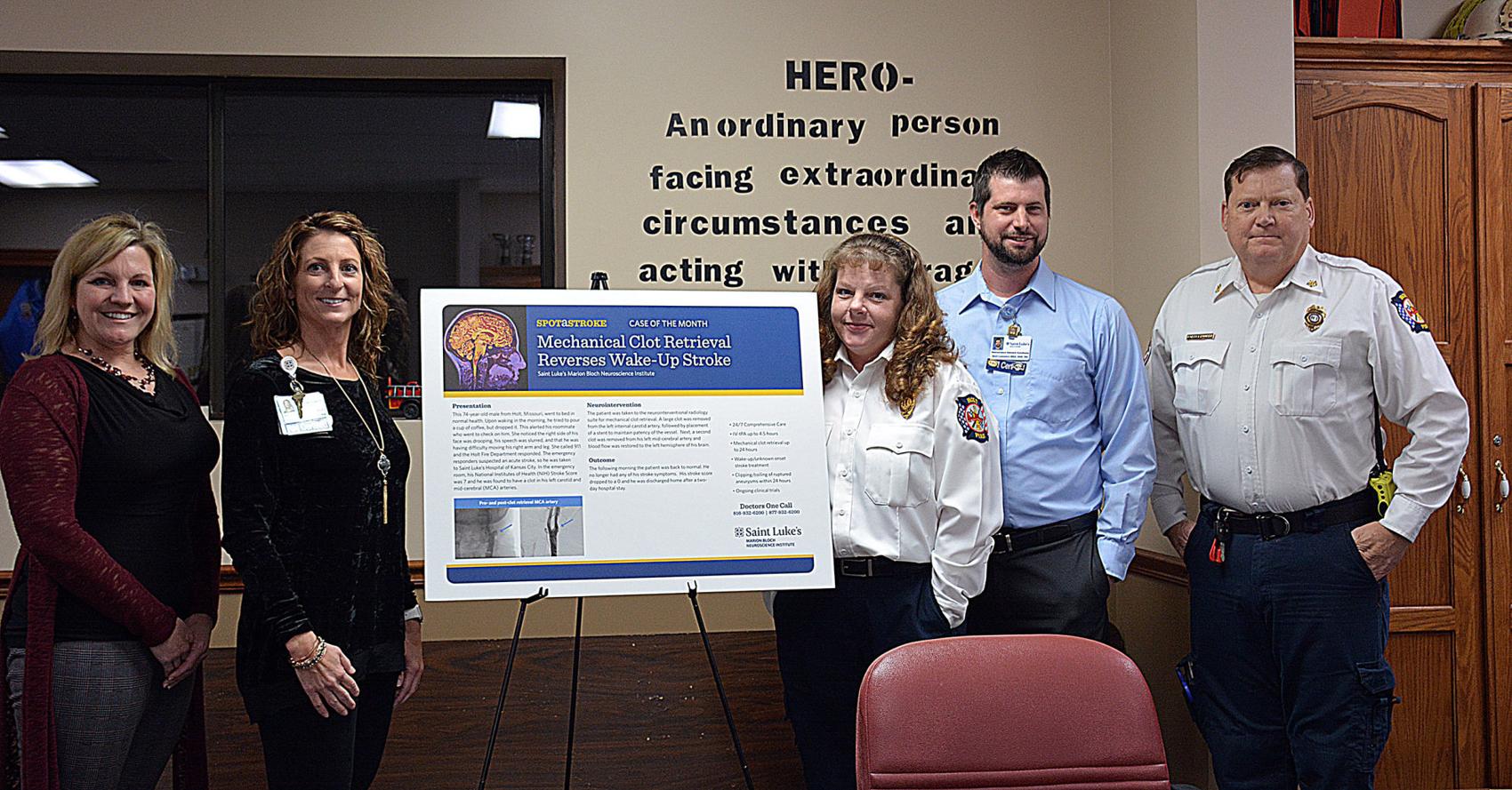 Courier Tribune: Hospital Honors Fire District for Stroke Patient Care
