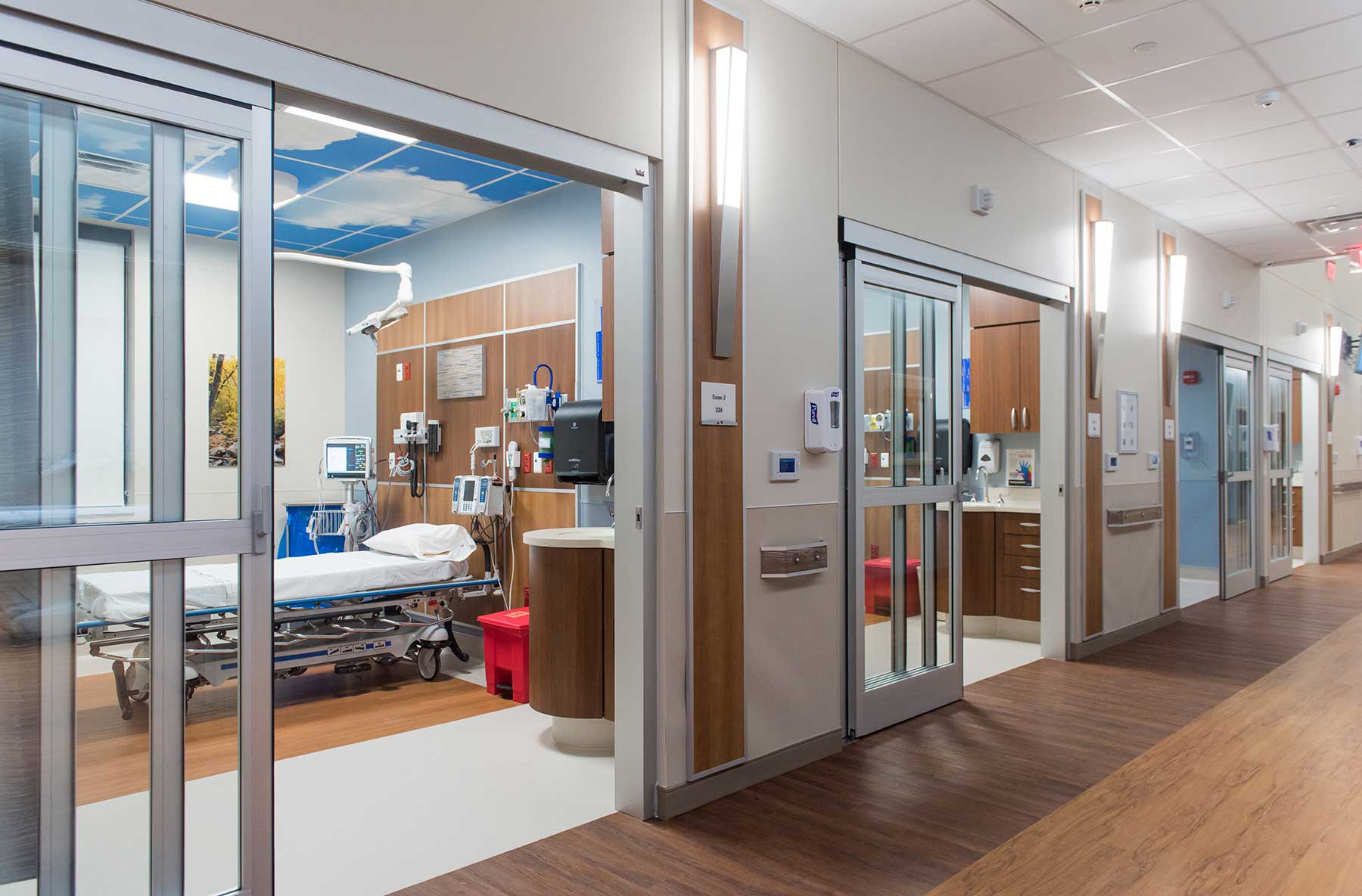 Patient rooms at a Saint Luke's Community Hospital