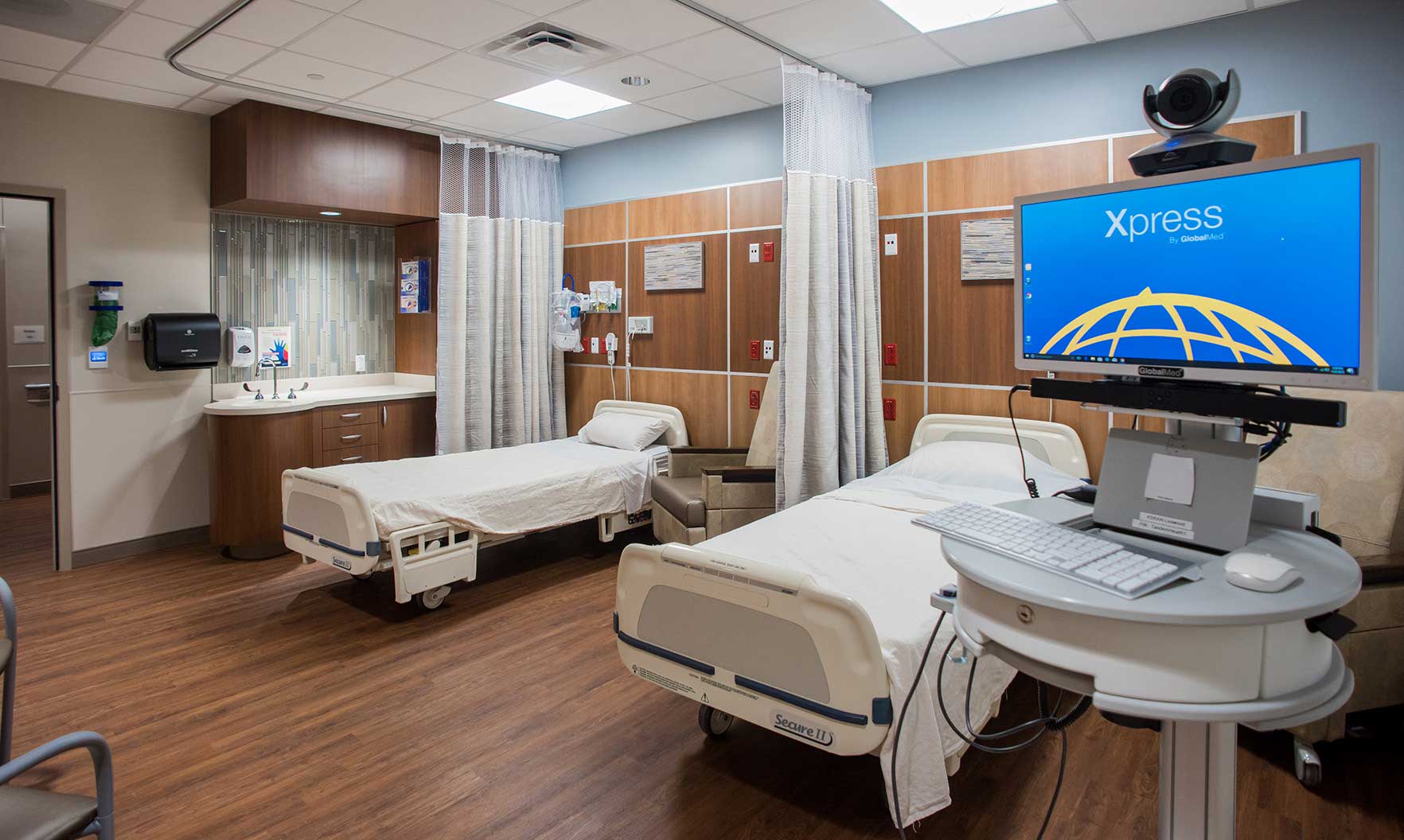 Inpatient room at Community Hospitals